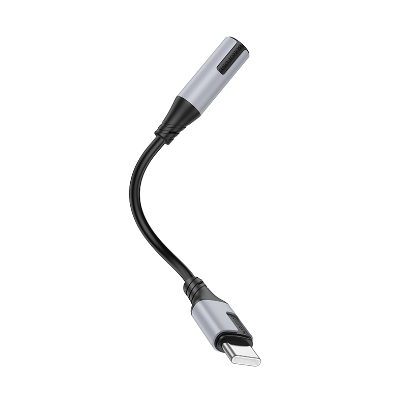 Переходник/Адаптер BOROFONE BV19 Creator Type-C (m) - Jack 3,5 (f), 15 см, черный фото