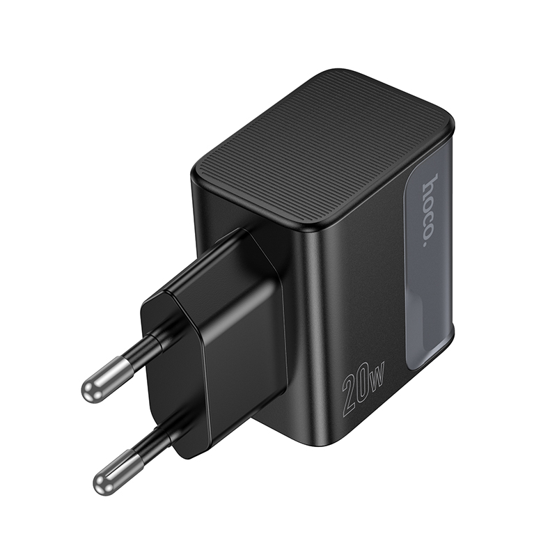 Сетевое зарядное устройство HOCO CS71A Star 1xUSB + 1xUSB-C, 3A, 20W, черный фото