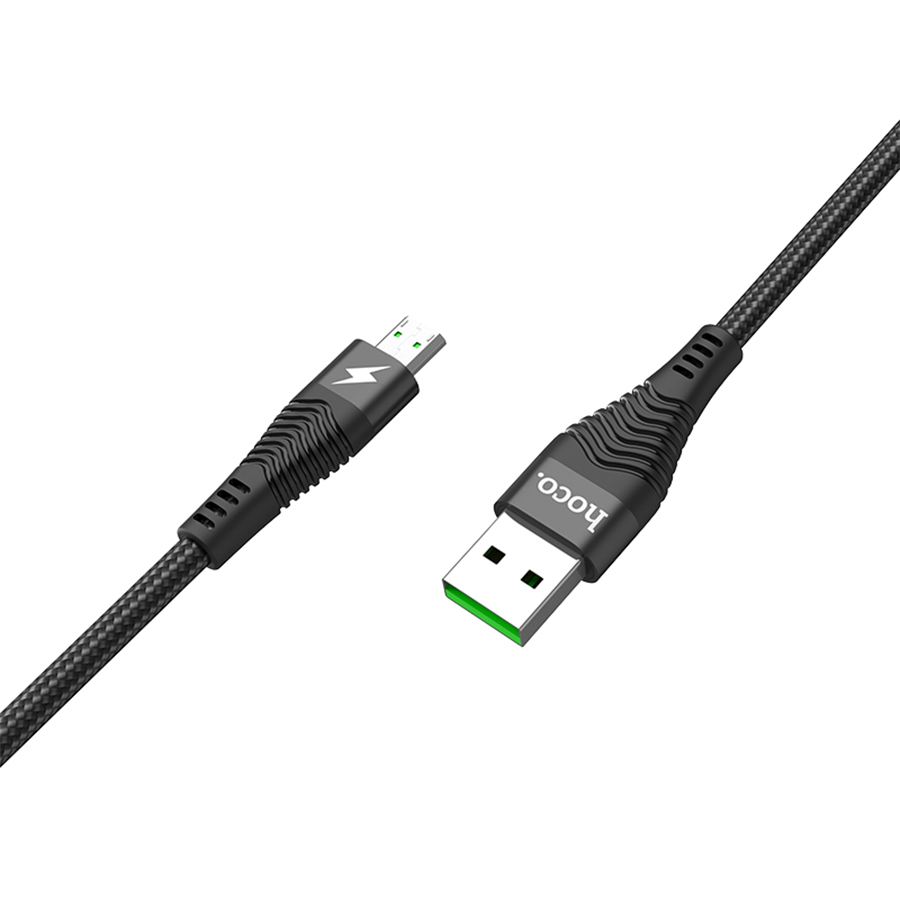 Кабель USB HOCO U53 4A Flash USB - MicroUSB, 4А, 1.2 м, черный оптом недорого с доставкой Кабель USB HOCO U53 4A Flash USB - MicroUSB, 4А, 1.2 м, черный фото