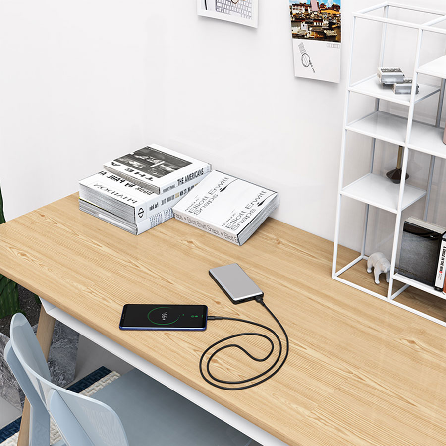 Кабель USB BOROFONE BX30 Silicone USB - Type-C, 2.4А, 1 м, черный фото