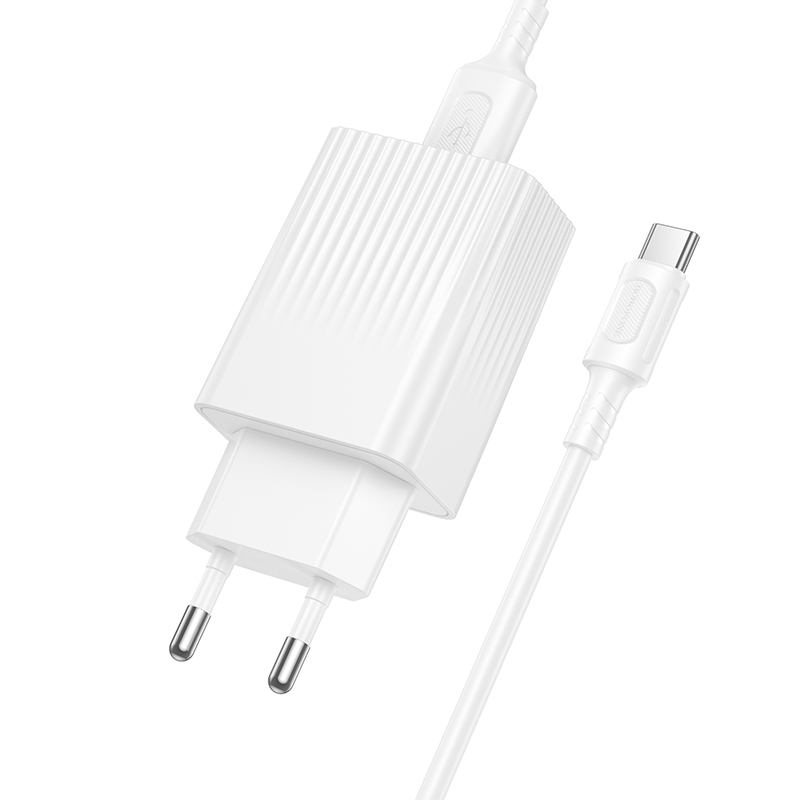 Сетевое зарядное устройство BOROFONE BAS72A Source 1xUSB с Кабелем USB - Type-C, 18W, белый фото
