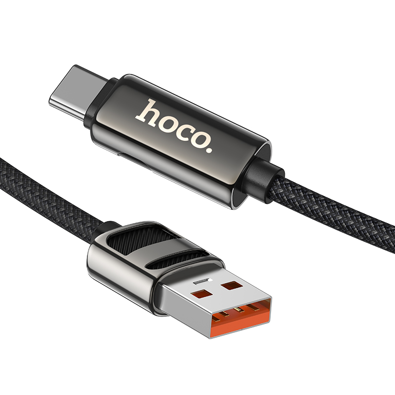 Кабель USB HOCO U137 Line USB - Type-C, 5A, 66W, 1.2 м, черный фото