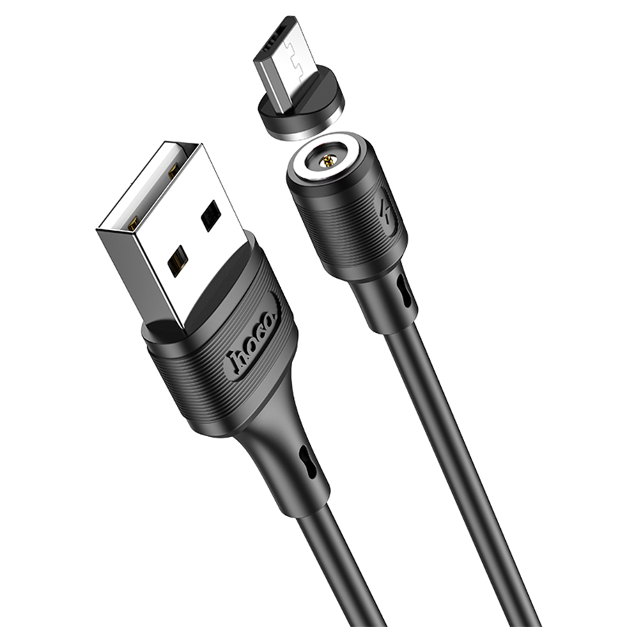 Кабель USB HOCO X52 Sereno USB - MicroUSB магнитный, 2А, 1 м, черный фото