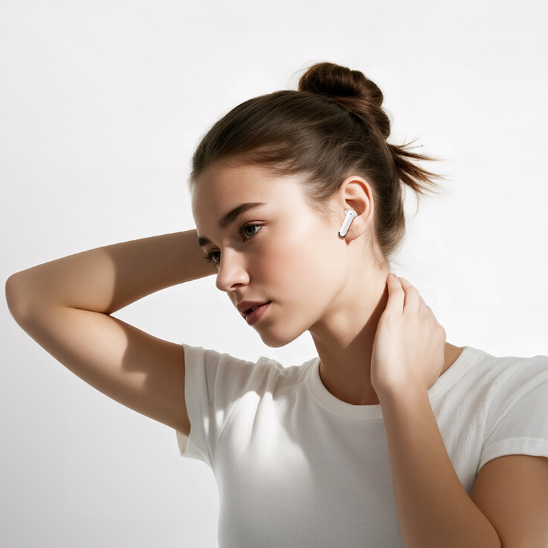 Беспроводные наушники TWS BOROFONE FQ12 Nice, Bluetooth 5.4, белый фото