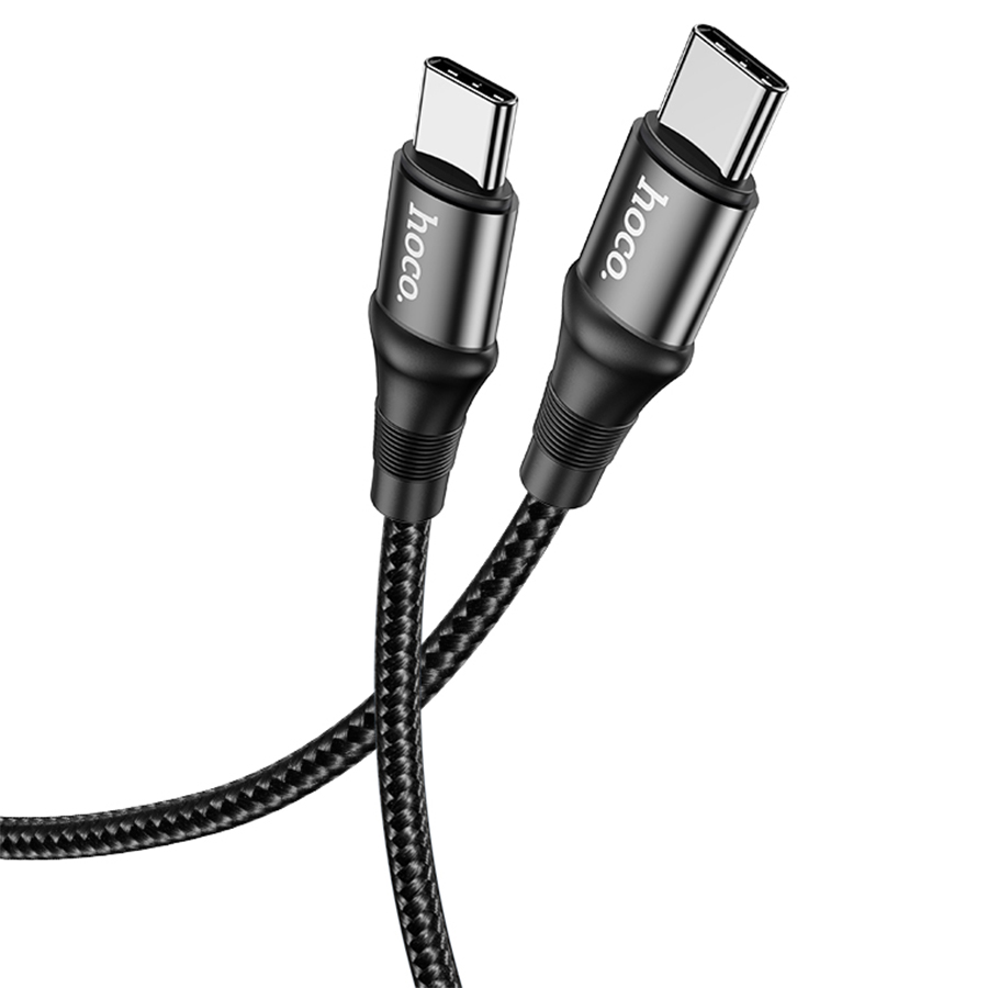 Кабель USB-C HOCO X50 Exquisito Type-C - Type-C, 5A, 2 м, черный фото