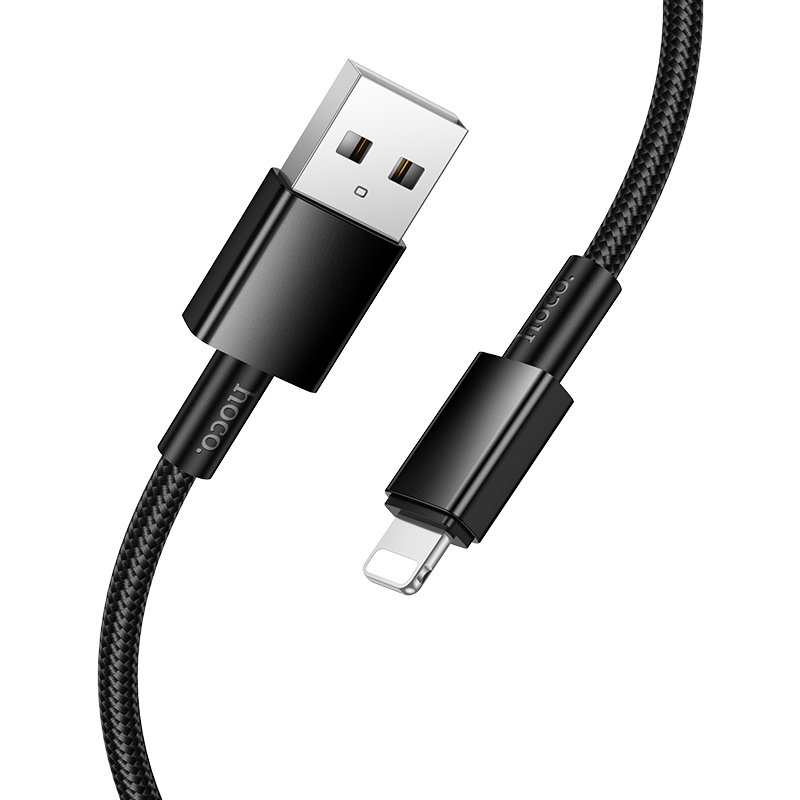 Кабель USB HOCO X119 Energy USB - Lightning, 2.4А, 1 м, черный фото