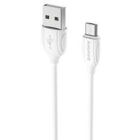 Кабель USB BOROFONE BX19 Benefit USB - MicroUSB, 1.3А, 1 м, белый фото