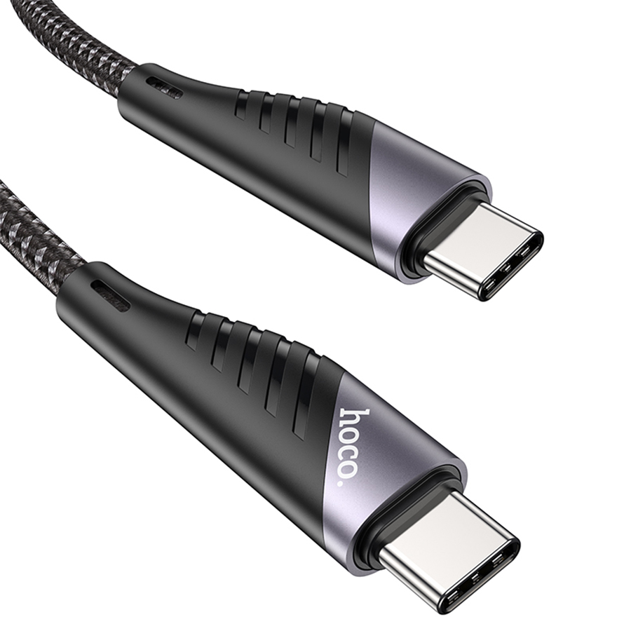 Кабель USB-C HOCO U95 Freeway Type-C - Type-C, 60W, 1.5 м, черный фото