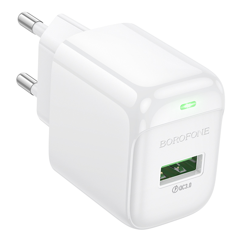 Сетевое зарядное устройство BOROFONE BAS42A Potential 1xUSB, 18W, белый фото