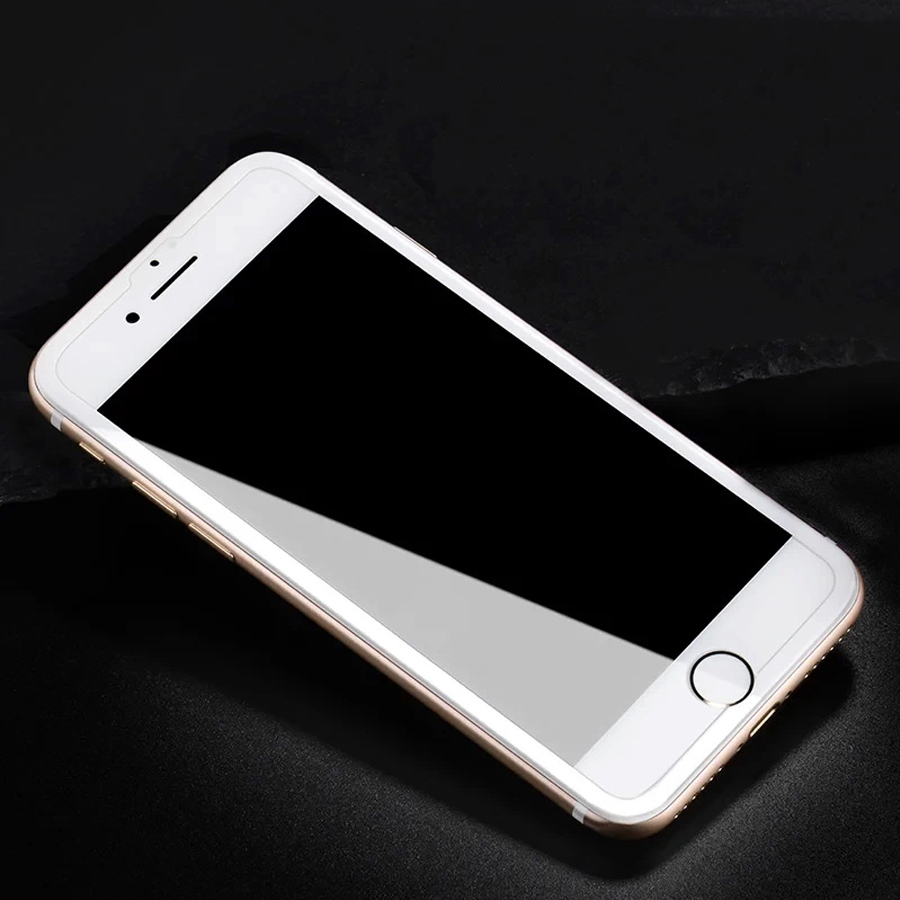 Защитное стекло HOCO A12 для iPhone 7+/8+, Full Glue 3D, прозрачный+белая рамка фото