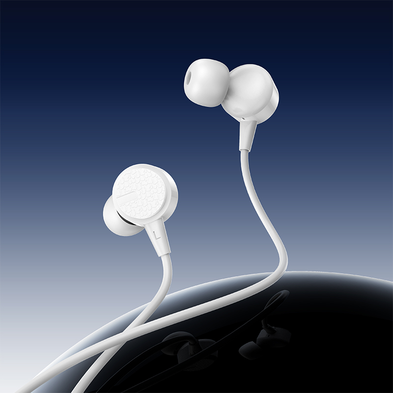 Проводные наушники BOROFONE BM94 Sonar, Type-C, 1.2 м, белый фото