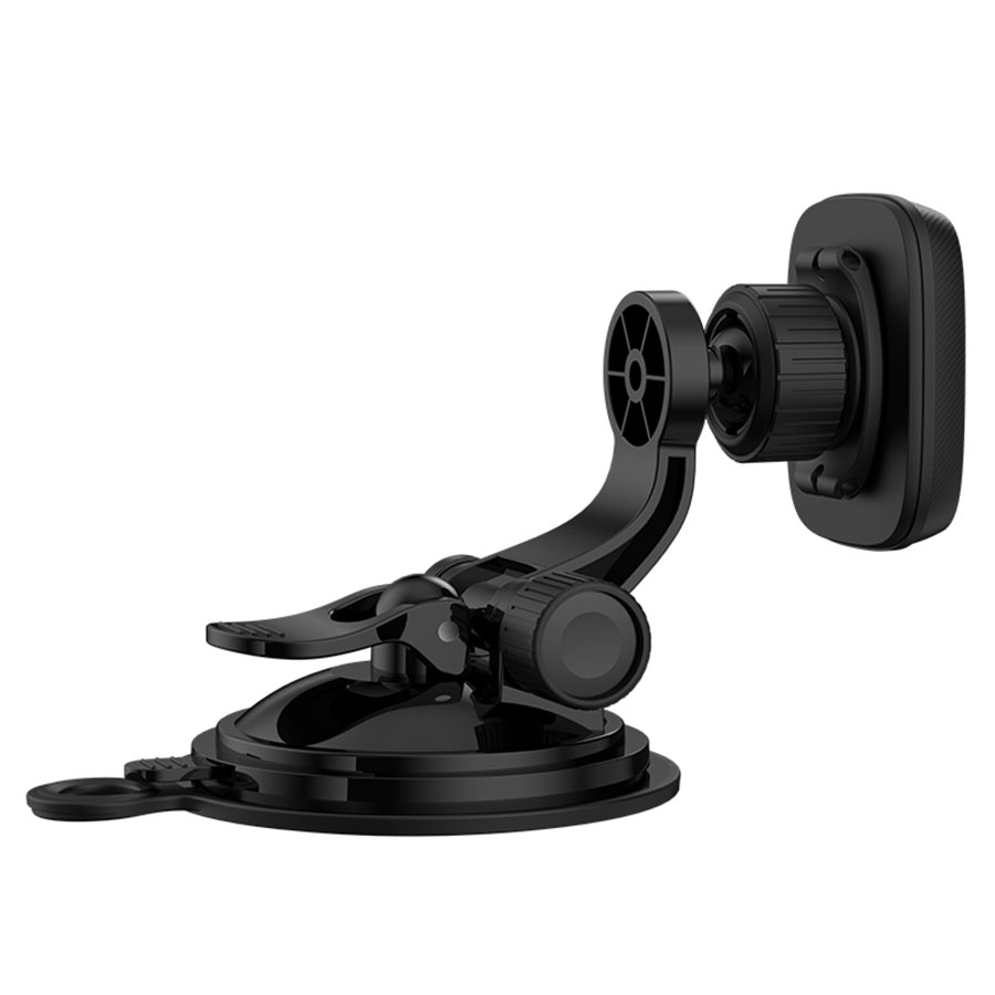 Автомобильный держатель HOCO CA28 Happy journey, магнитный, на приборная панель/лобовое стекло, черный+красный фото