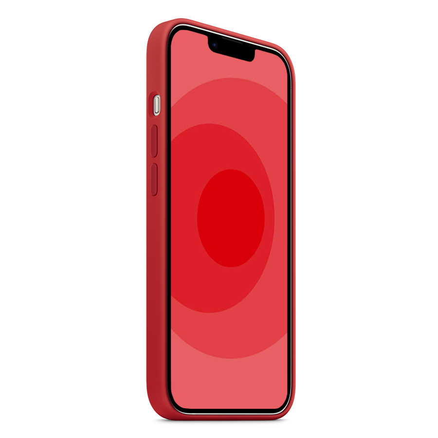 Чехол Silicone Case with MagSafe и Анимация цвета для iPhone 13 6.1", красный (4) фото