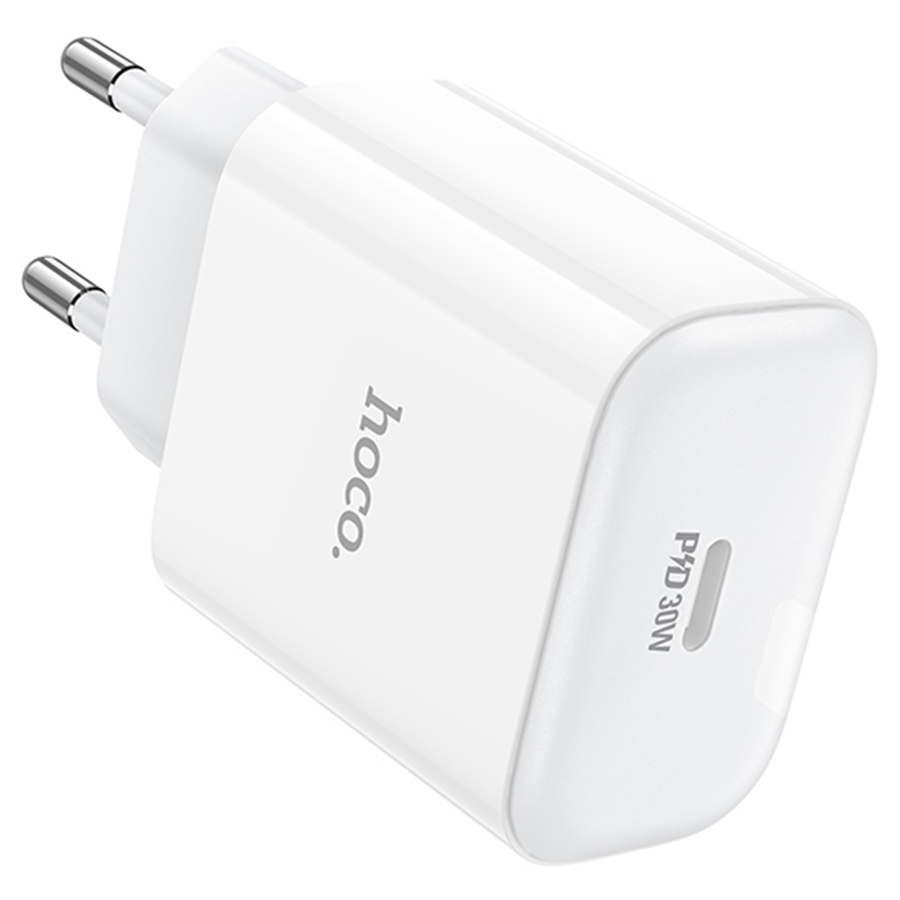 Сетевое зарядное устройство HOCO C76A Pro Majestic 1xUSB-C, 30W, белый фото