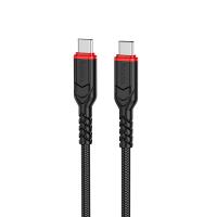Кабель USB-C HOCO X59 Victory Type-C - Type-C, 3A, 60W, 3 м, черный фото