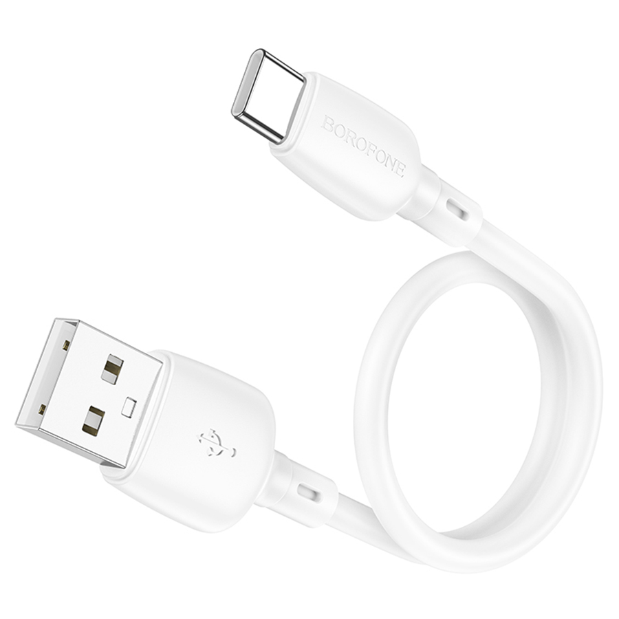 Кабель USB BOROFONE BX93 Super power USB - Type-C, 3A, 27W, 25 см, белый оптом недорого с доставкой Кабель USB BOROFONE BX93 Super power USB - Type-C, 3A, 27W, 25 см, белый фото