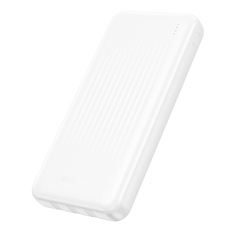 Портативный аккумулятор BOROFONE BJ79 Clever, встроенный кабель Lightning + Type-C, 10000 мА⋅ч, белый фото