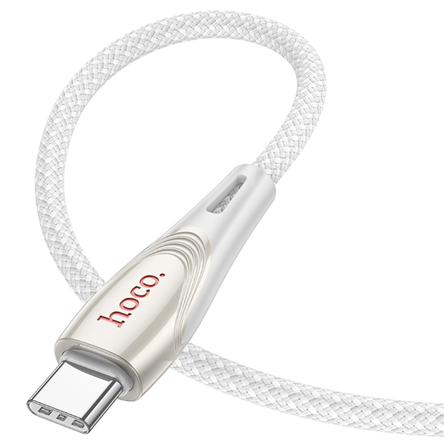 Кабель USB-C HOCO U133 Monte Type-C - Type-C, 3A, 60W, 1.2 м, серый фото