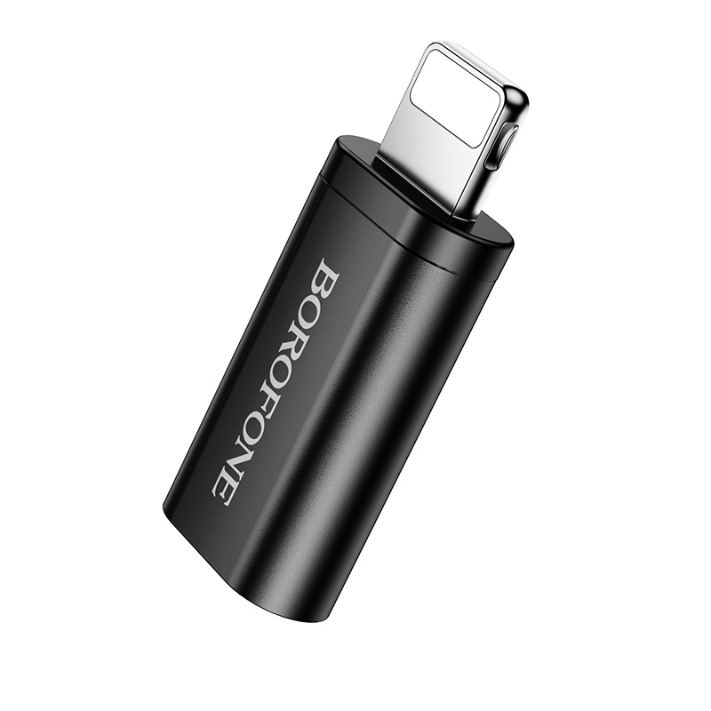 Переходник/Адаптер BOROFONE BV26A Lightning (m) - Type-C (f), черный фото