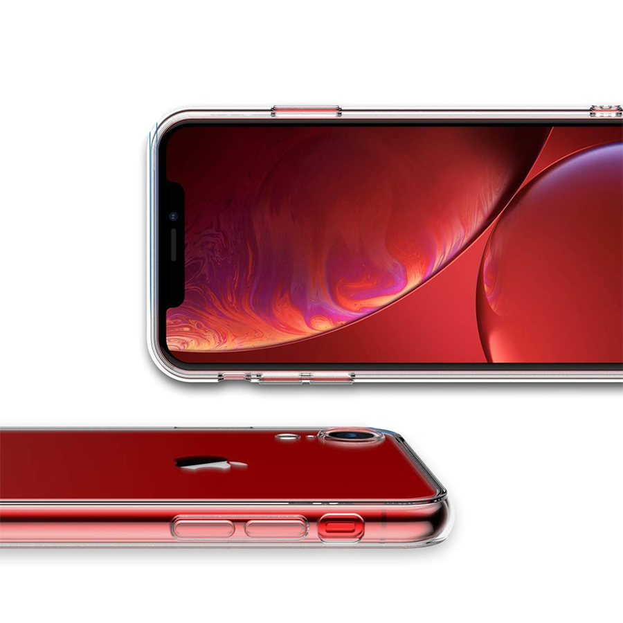 Чехол Clear Case силиконовый с защитой камеры для iPhone XR, прозрачный фото