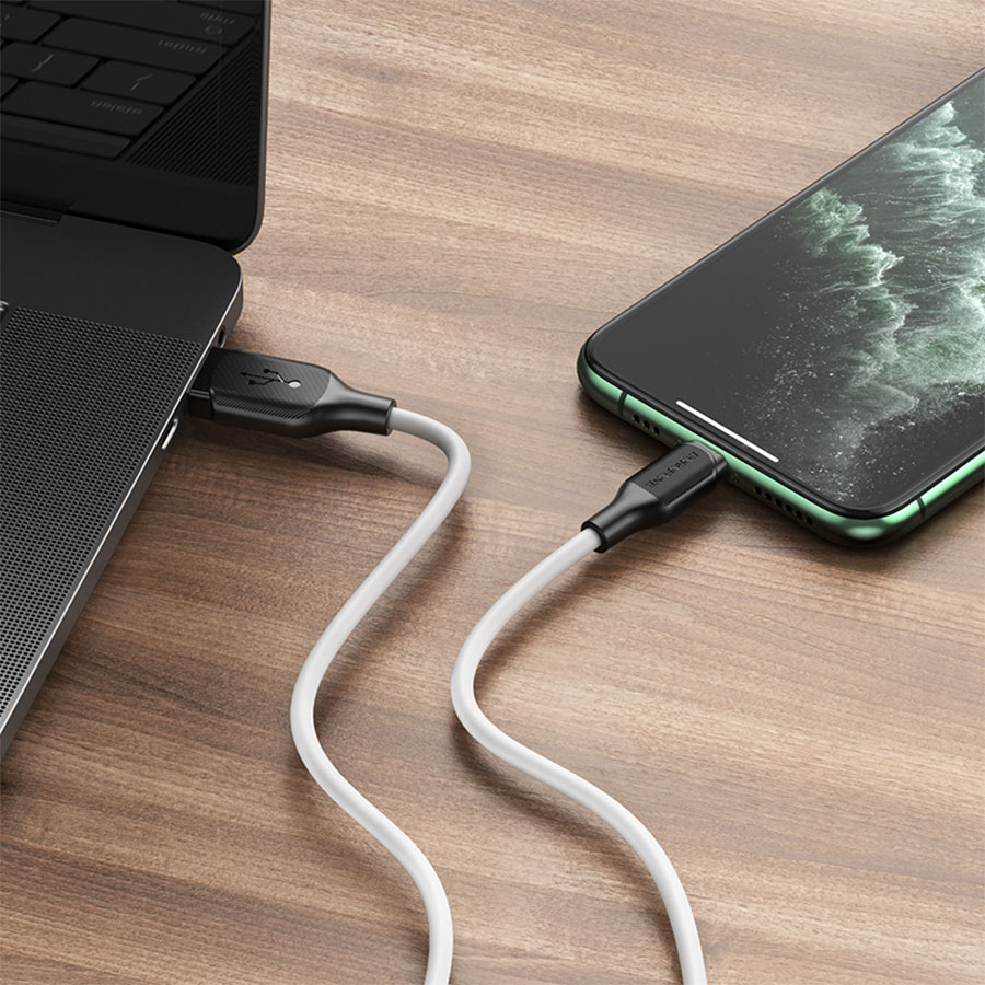 Кабель USB BOROFONE BX42 Encore USB - Lightning, 2.4А, 1 м, белый оптом недорого с доставкой Кабель USB BOROFONE BX42 Encore USB - Lightning, 2.4А, 1 м, белый фото