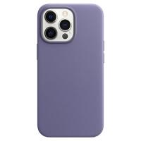 Чехол Leather Case MagSafe для iPhone 13 Pro Max 6.7", лиловый (3) фото