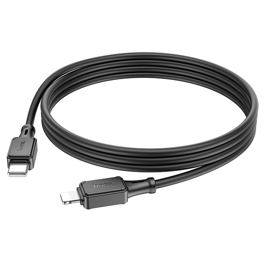 Кабель USB-C HOCO X101 Assistant Type-C - Lightning, 27W, 1 м, черный фото