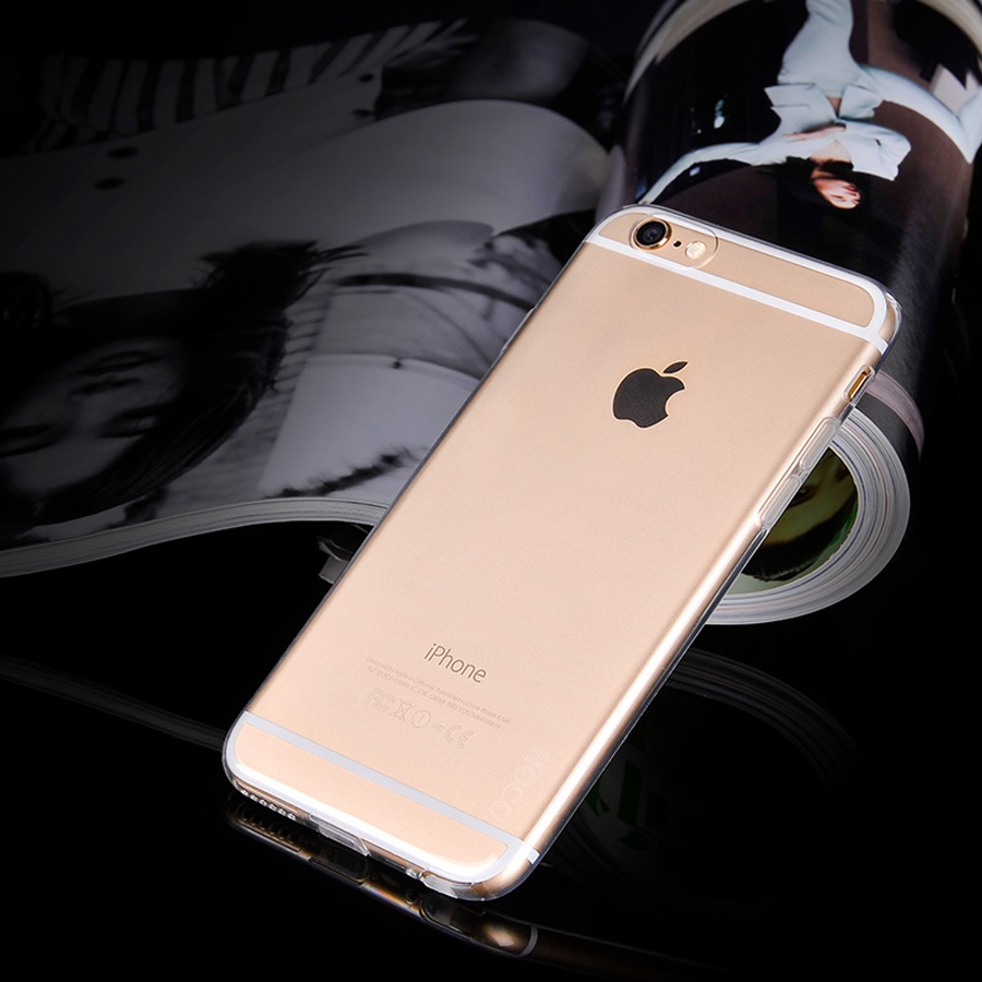 Чехол HOCO TPU Light Series для iPhone 6+/6s+, темно-прозрачный фото