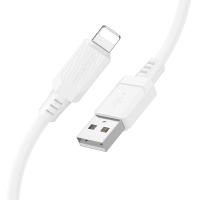 Кабель USB BOROFONE BX115 Lotto USB - Lightning, 2.4А, 1 м, белый фото