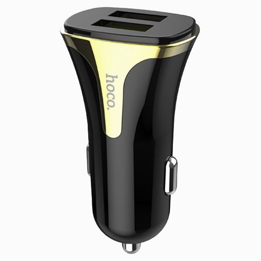 Автомобильное зарядное устройство HOCO Z31 Universe, 2xUSB с Кабелем USB - Micro, 3.4A, 18W, черный фото