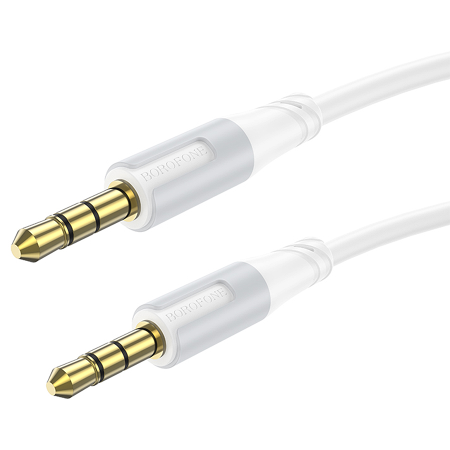 Аудиокабель BOROFONE BL19 Creator AUX Jack 3,5 (m) - Jack 3,5 (m), 1 м, белый фото