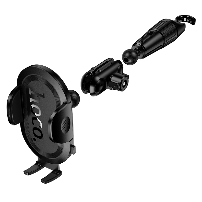 Автомобильный держатель HOCO H88 Rally, зажимной, на зеркало заднего вида, черный фото