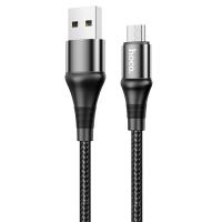 Кабель USB HOCO X50 Excellent USB - MicroUSB, 2.4А, 1 м, черный фото
