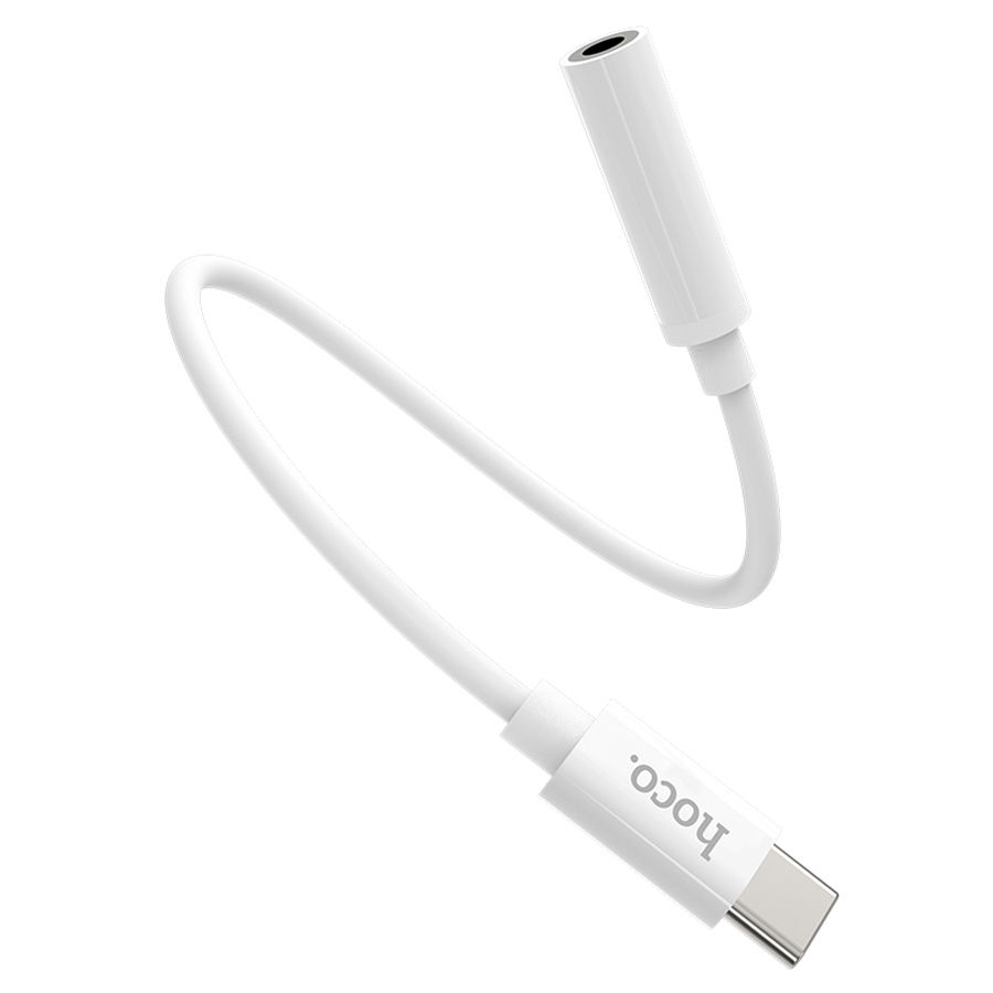 Переходник/Адаптер HOCO LS30 Type-C (m) - Jack 3,5 (f), белый фото