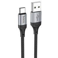Кабель USB HOCO X102 Fresh USB - Type-C, 3A, 1 м, черный оптом недорого с доставкой Кабель USB HOCO X102 Fresh USB - Type-C, 3A, 1 м, черный фото