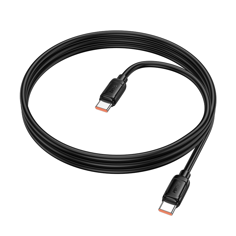 Кабель USB-C HOCO X115 Surpass Type-C - Type-C, 5A, 240W, 1 м, черный фото