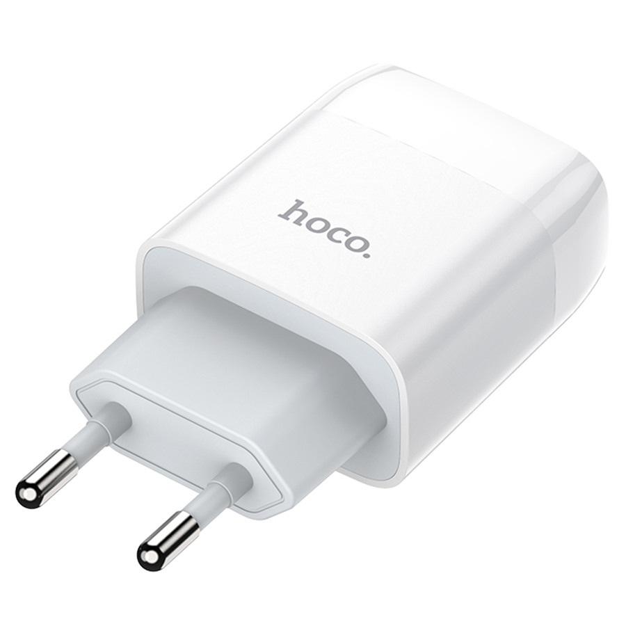 Сетевое зарядное устройство HOCO C73A Glorious 2xUSB, 2.4A, 10.8W, белый фото