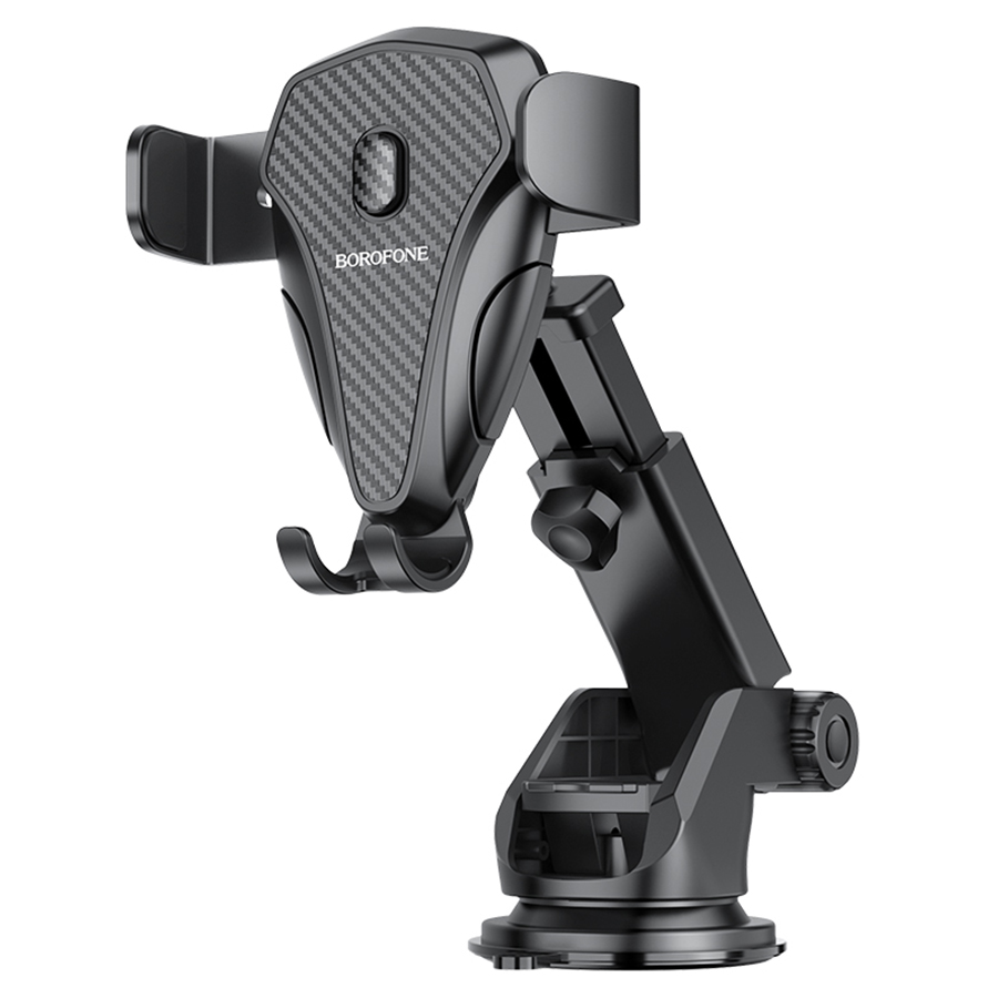 Автомобильный держатель BOROFONE BH38 Magic, зажимной, на приборная панель/лобовое стекло, черный фото