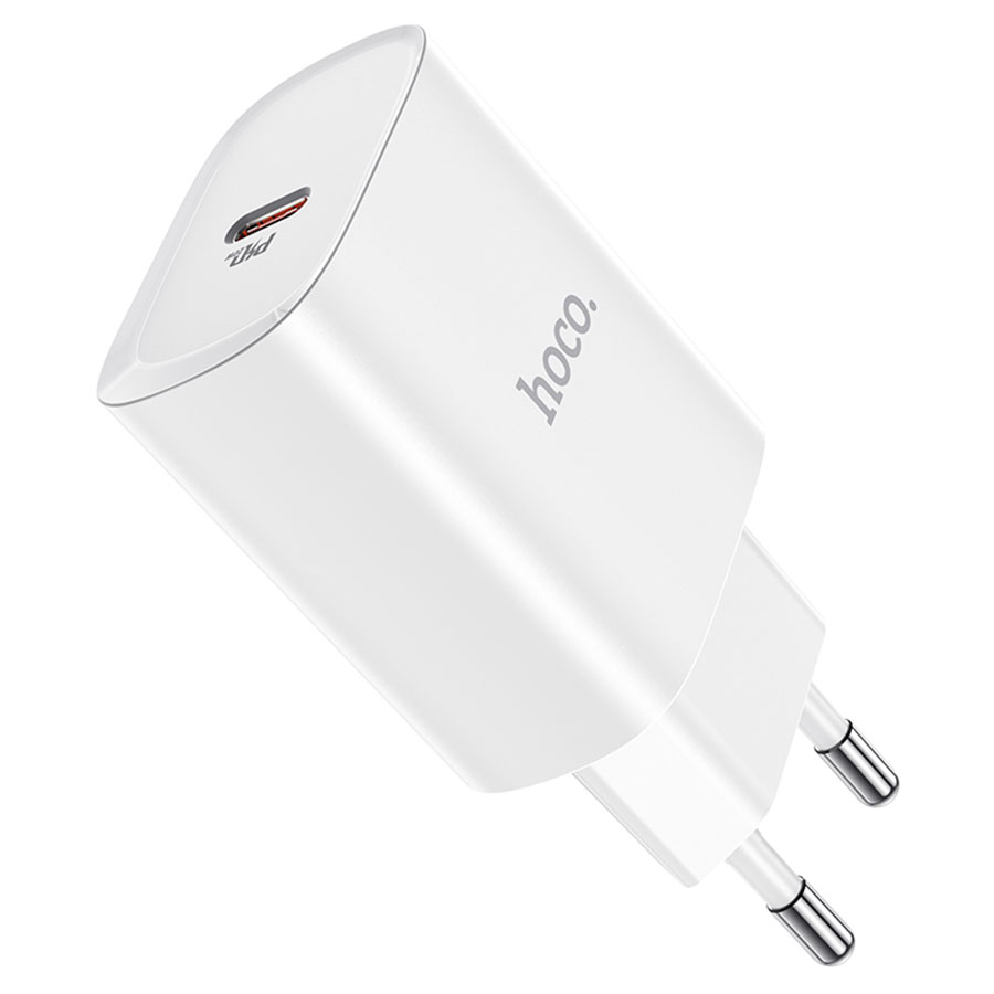 Сетевое зарядное устройство HOCO N14 Smart 1xUSB-C, 3.0A, 20W, белый фото