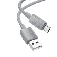 Кабель USB HOCO X107 Favor USB - Type-C, 3A, 1 м, серый фото