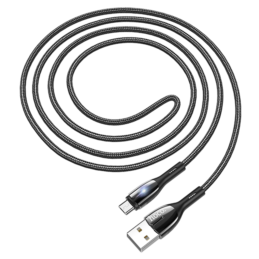 Кабель USB HOCO U89 Safeness USB - MicroUSB, 3A, 1.2 м, черный оптом недорого с доставкой Кабель USB HOCO U89 Safeness USB - MicroUSB, 3A, 1.2 м, черный фото