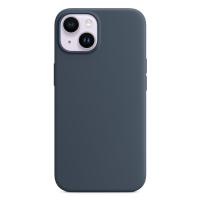 Чехол Silicone Case with MagSafe и Анимация цвета для iPhone 14 Plus 6.7", темно-синий (7) фото