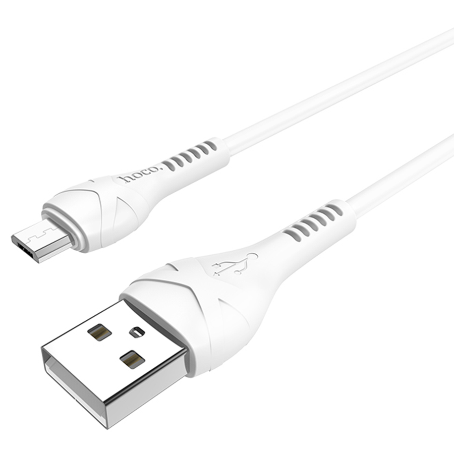 Кабель USB HOCO X37 Cool USB - MicroUSB, 2.4А, 1 м, белый фото