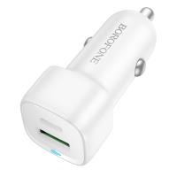 Автомобильное зарядное устройство BOROFONE BZ34B Cloud, 1xUSB + 1xUSB-C, 38W, белый фото