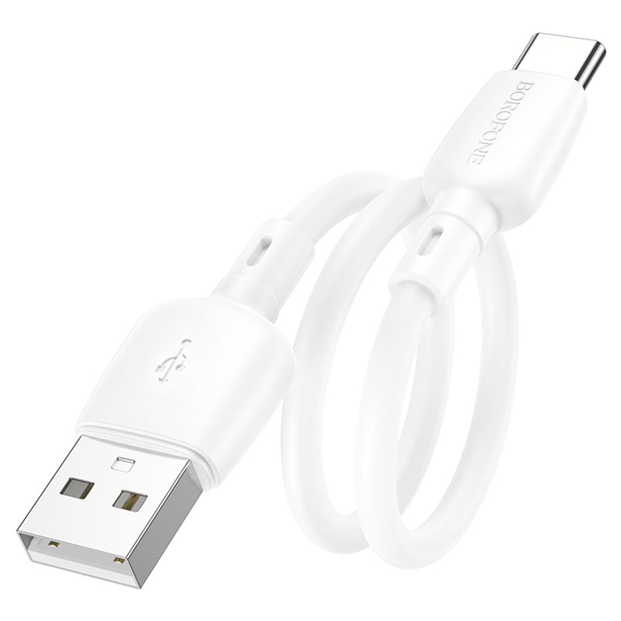 Кабель USB BOROFONE BX93 Super power USB - Type-C, 3A, 27W, 25 см, белый оптом недорого с доставкой Кабель USB BOROFONE BX93 Super power USB - Type-C, 3A, 27W, 25 см, белый фото