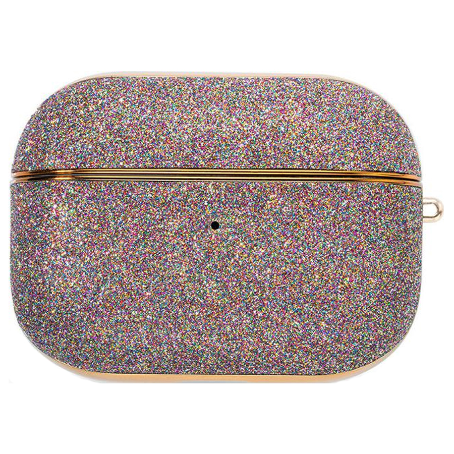 Чехол пластиковый Kingxbar со шнурком для Airpods Pro, разноцветные стразы (33) фото