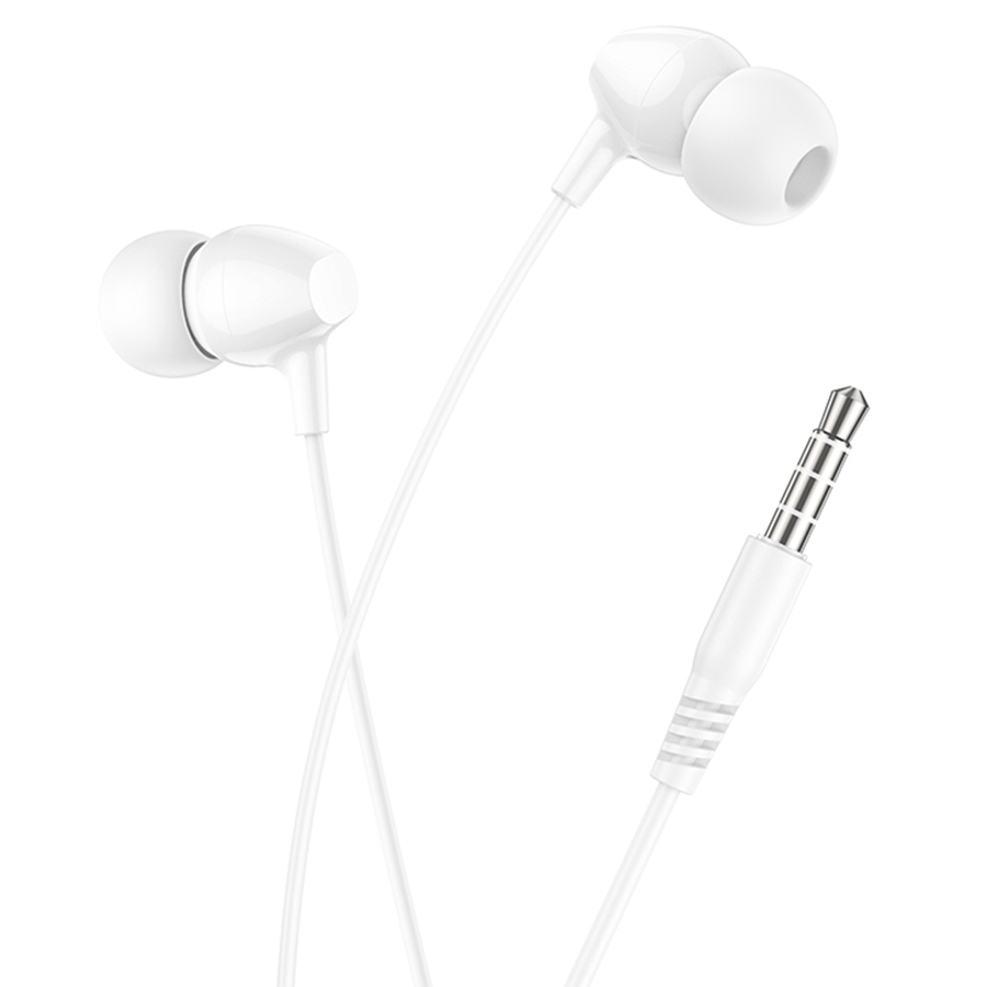 Проводные наушники HOCO M94 universal, Jack 3.5mm, 1.2 м, белый фото