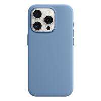 Чехол Silicone Case with MagSafe и Анимация цвета для iPhone 15 Pro 6.1", облачно-синий Winter Blue (4) фото