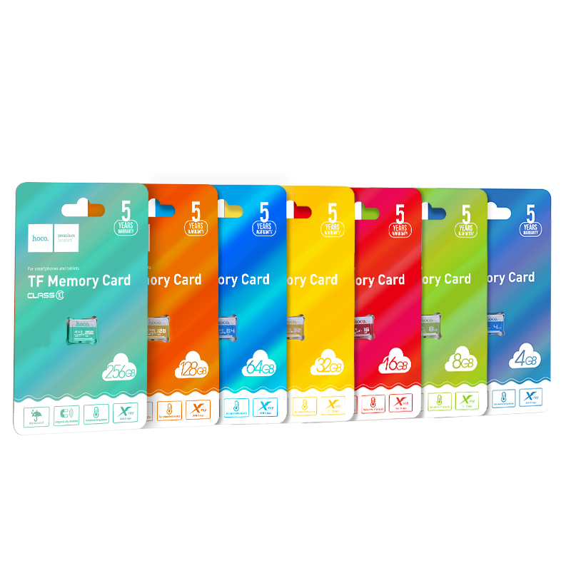 Карта памяти microSD HOCO TF high speed, 128GB, оранжевый фото