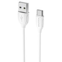 Кабель USB BOROFONE BX19 Benefit USB - Type-C, 1.3А, 1 м, белый фото
